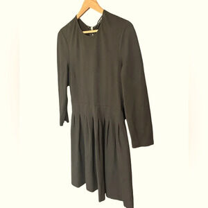 Pink Tartan pleated stretch knit dress size S  beautiful condition